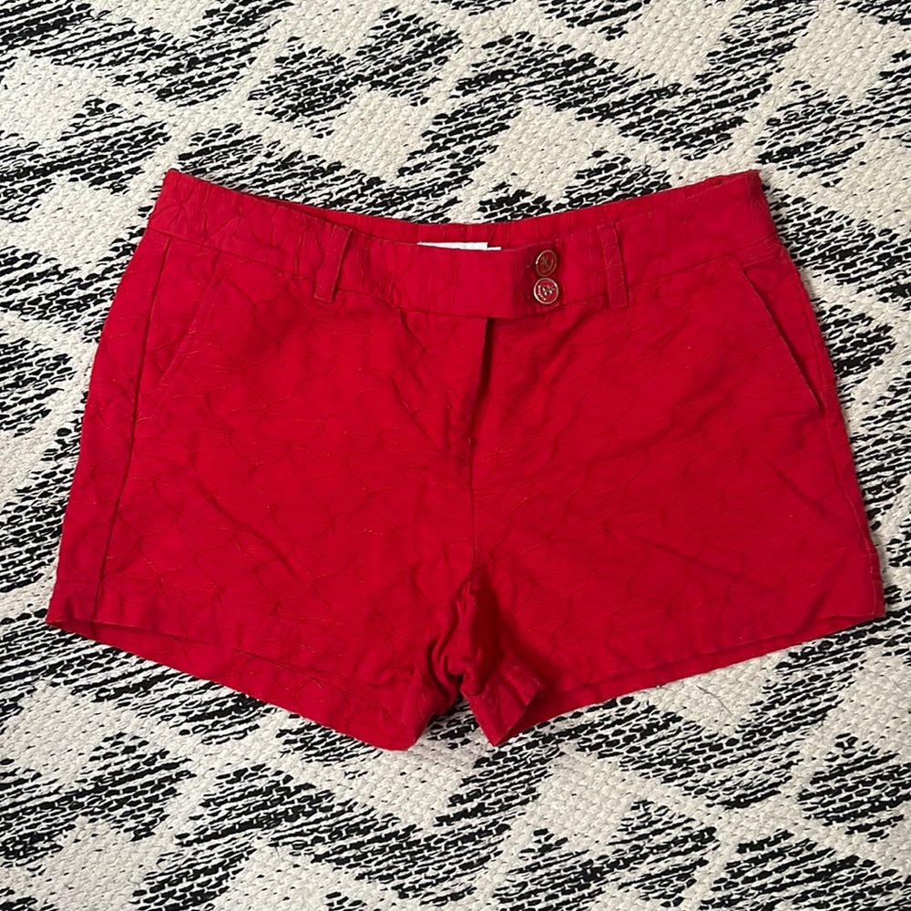 Vineyard Vines Textured Red Shorts
